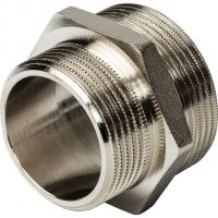 Ниппель латунный STOUT переходной Ду40x20 (1 1/2x3/4") никелированный SFT-0004-011234