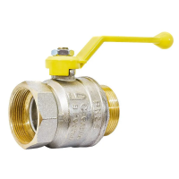 Кран шаровой газ Ду50 м/р рычаг LD Pride 47.50.В-Н.Р GAS