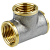 Тройник латунь ВВВ Ду40 (1 1/2") никель Aquasfera 9007-05