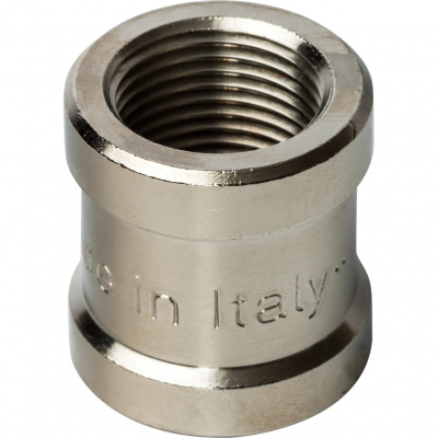 Муфта латунная STOUT ВВ Ду40 (1 1/2") никелированная SFT-0006-112112