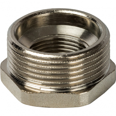 Футорка латунная STOUT Ду32x20 (1 1/4x3/4") никелированная SFT-0029-011434