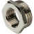 Футорка латунная STOUT Ду15х8 (1/2"х1/4")  никелированная SFT-0029-001214