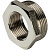 Футорка латунная STOUT Ду15х8 (1/2"х1/4")  никелированная SFT-0029-001214
