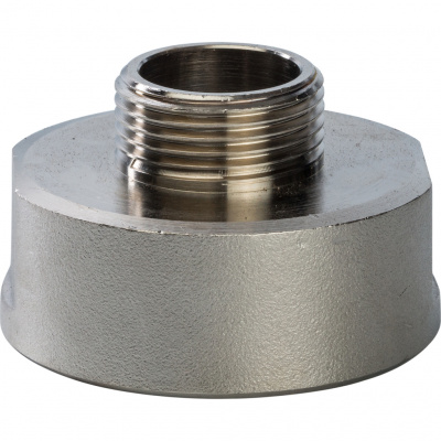 Переходник латунный STOUT ВН Ду40x20 (1 1/2x3/4") никелированный SFT-0008-011234