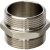 Ниппель латунный STOUT Ду40 (1 1/2") никелированный SFT-0004-112112