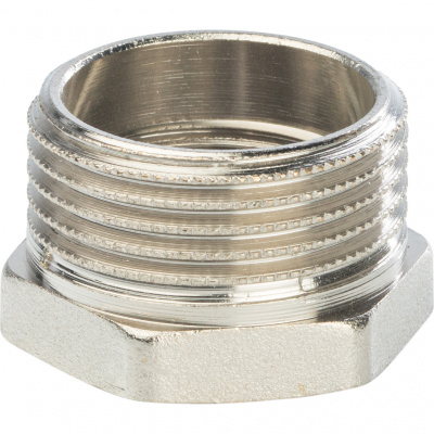 Футорка латунная STOUT Ду25x20 (1x3/4") никелированная SFT-0029-000134