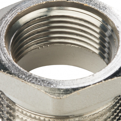 Футорка латунная STOUT Ду25x20 (1x3/4") никелированная SFT-0029-000134