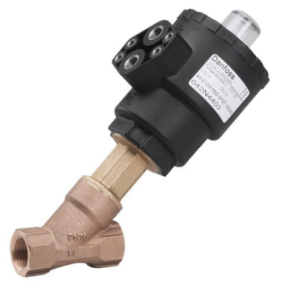 Клапан пневматический бронза НЗ AV210C Ду25 Ру16 ВР 180С Danfoss 042N4406