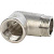 Угольник латунный STOUT НВ Ду20 (3/4") никелированный SFT-0012-000034