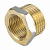 Футорка латунь Ду15x8 (1/2"х1/4")  никель TIM BX029N
