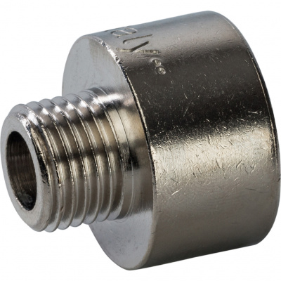 Переходник латунный STOUT ВН Ду15x8 (1/2x1/4") никелированный SFT-0008-001214
