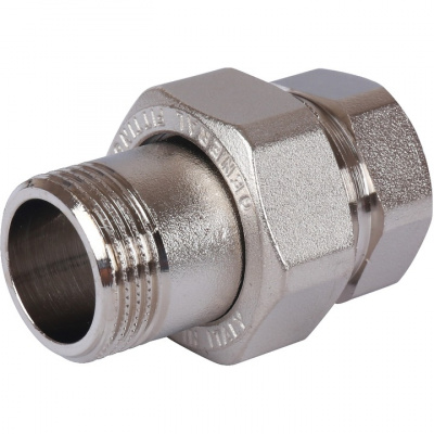 Соединитель американка латунь STOUT ВН Ду15 (1/2") никелированная SFT-0041-000012